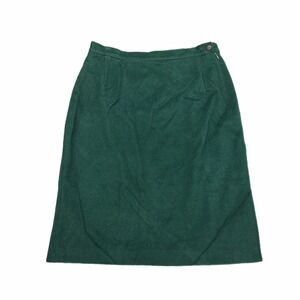 VTG Henry White Green Wool Cashmere Skirt size 14 42 Country Store Casco Bay